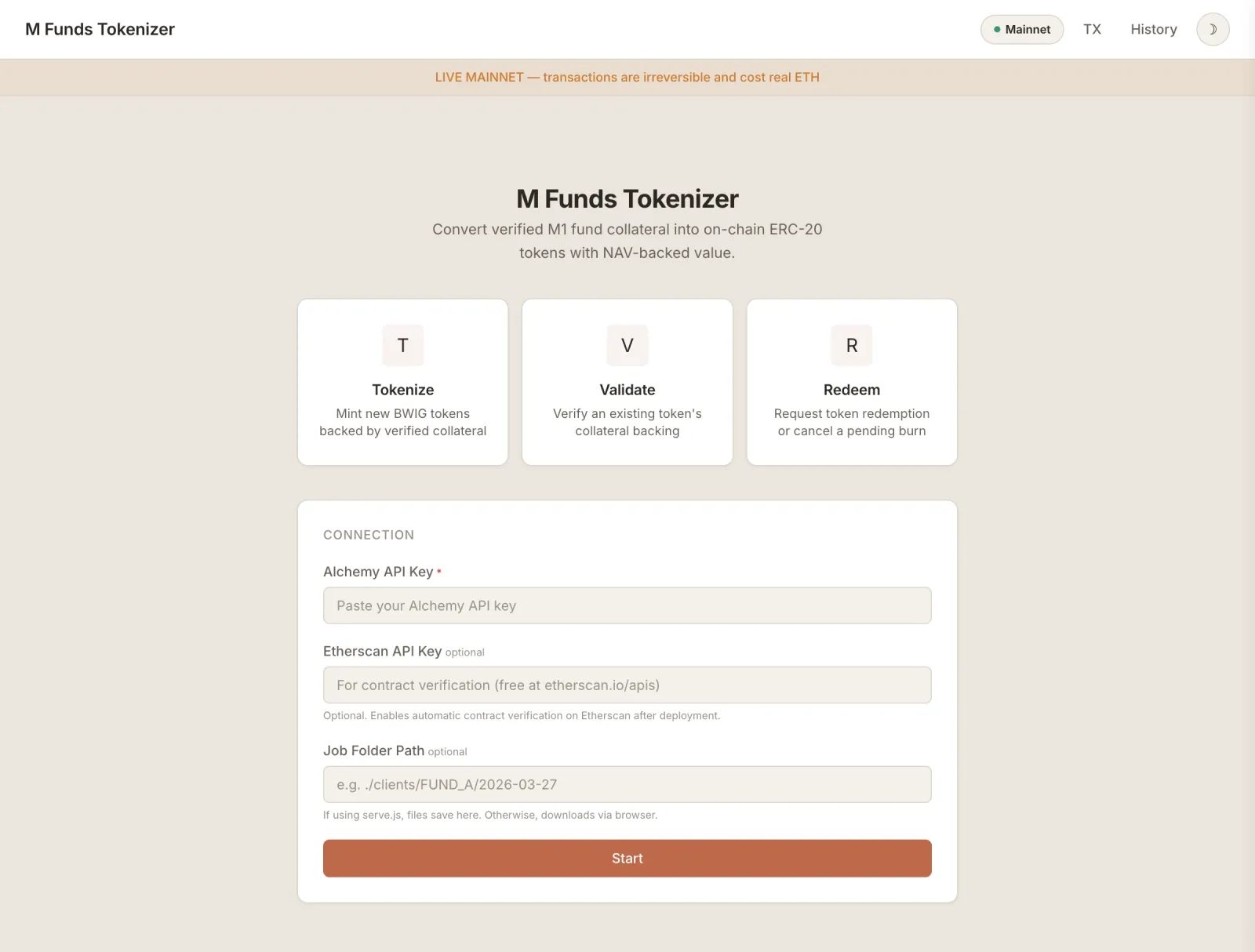 M Funds Tokenizer